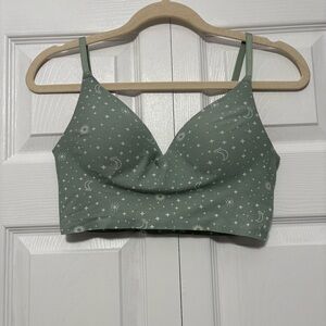 Victoria's Secret Celestial Green Moon Wireless Push Up Bra Medium